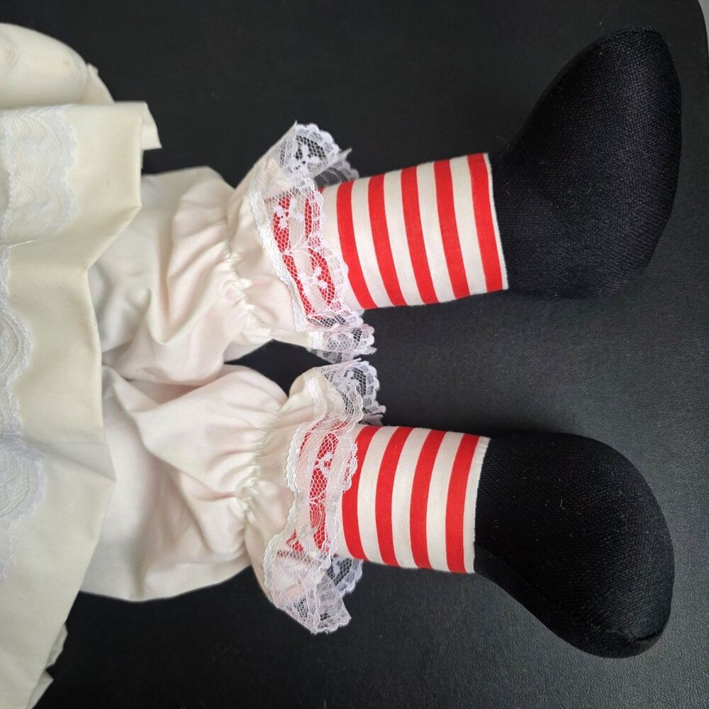 ​Vintage Handmade Raggedy Ann & Andy Large 24" Plush Dolls - Picture 5 of 16